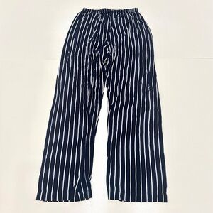 Brandy Melville striped navy blue white pant one size fits most